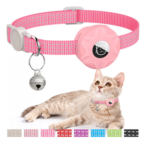 Airtag - Collar De Gato Reflectante, Collar De Gatito Reflec