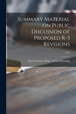 Libro Summary Material On Public Discussion Of Proposed R...