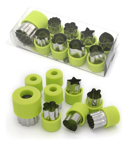 Mini Moldes Para Cortar Frutas Y Verduras Bizcocho Fondant