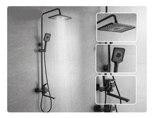 Chuveiro Ducha Premium Com Torneira Para Banheira Vintage