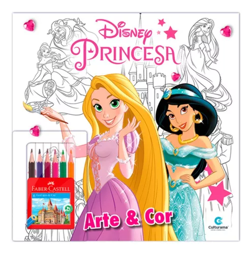 Kit Livro Infantil Aprender E Divertir Disney - Princesas - 4