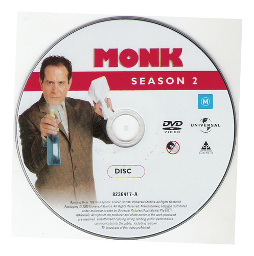 Monk Serie Completa Dvd (latino E Ingles)
