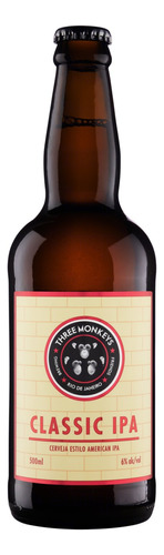 Cerveja artesanal Three Monkeys Classic IPA 500ml