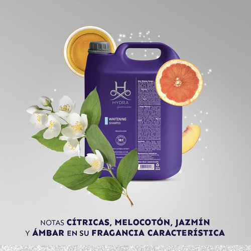 Hydra Whitening Shampoo 5000 Ml Champú Blanqueador Para Perr