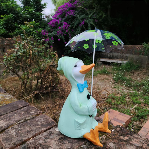 Figura En Miniatura Garden Duck Statue Crafts Diy 1