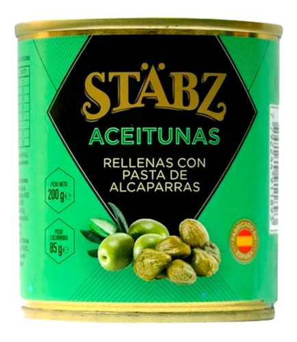Aceitunas Con Alcaparras Stabz 200g