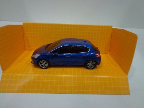 Peugeot 208 Azul Metalizado - 1/43- Ideal Coleccion