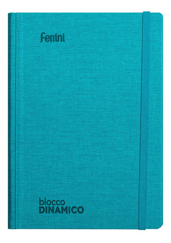 Libreta Ejecutiva Curpiel Premium Italiana Ferrini 18x25 Ry Color Turquesa
