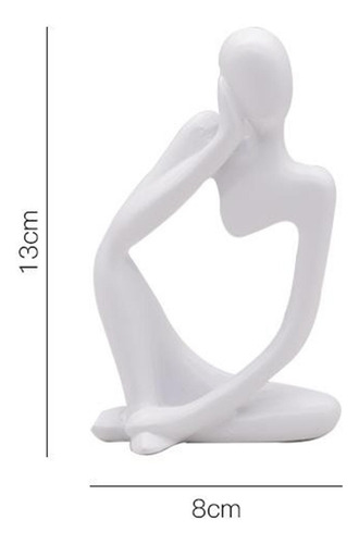 3x Pensador Escultura Personajes Artesanía Estatuilla Hogar