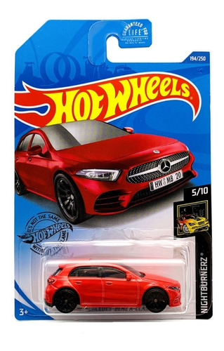 19 Mercedes Benz A-class Hotwheels Rojo 2020