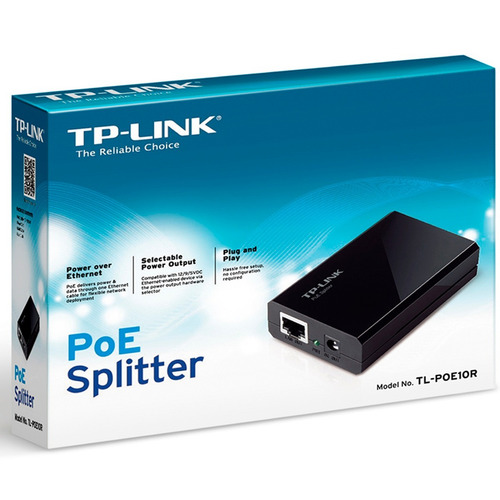 Splitter Poe Tp-link Tl-poe10r Gigabit 802.3af Plug & Play