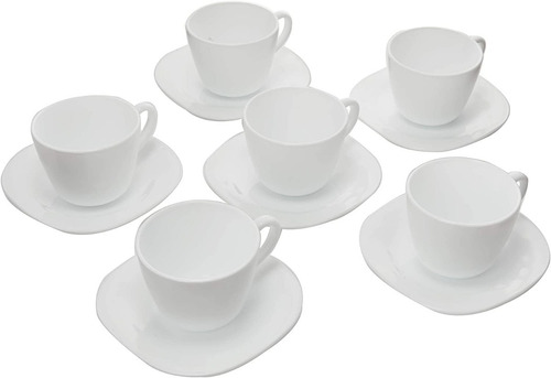 Imagen 4 de 8 de Juego De 6 Tazas Para Café Parma Bormioli Vidrio Opal 220ml
