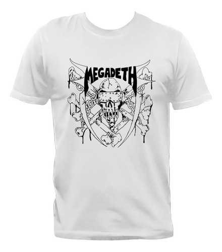 Remera Megadeth Heavy Thrash Metal Algodón Premium