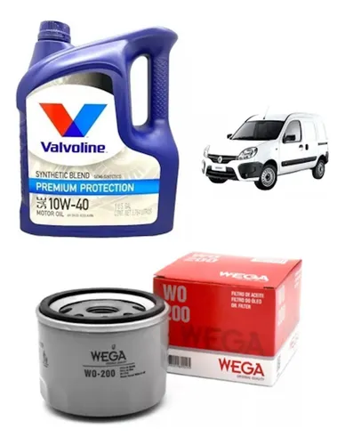 Filtro Kangoo Clio Fluence Logan + Aceite Valvoline 10w40 4l
