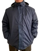 Comprar Campera Térmica Trucker Impermeable Abrigo De Trabajo Azul