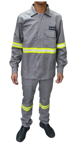 Uniforme Cinza Eletricista Retardarde-chama Nr10 C/refletivo