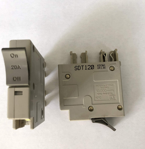 Square Sdt120 Interruptor Circuito 20 Amperios