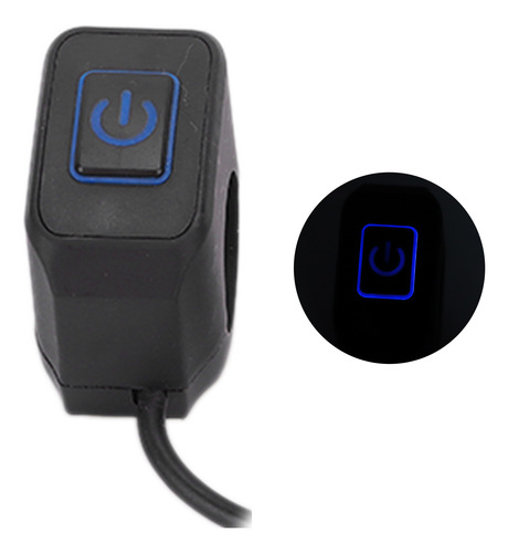 Botón De Bocina De Motocicleta Azul Número 12, Control De Ma