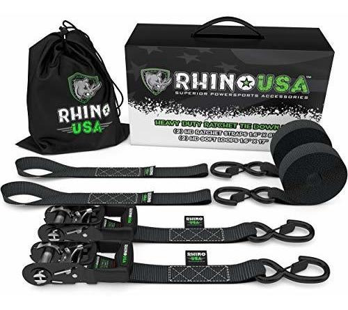 Rhino Usa Ratchet Straps Kit De Amarre Motocicleta,