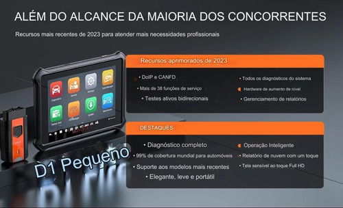 Scanner Autel Otofix D1 Lite Automotivo Diagóstico Completo
