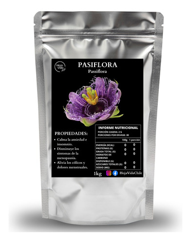 Pasiflora Hierba Seca 500g