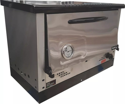 Imagen 2 de 6 de Horno Pizzero Morelli Saho 6 Moldes Acero Inox Con Base Cuot