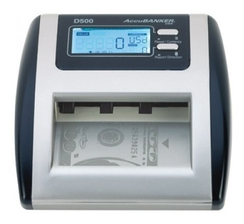 Imagen 2 de 3 de Detector De Billetes Falsos Accubanker D500 Dolares Euros