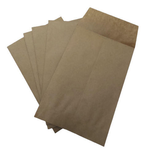 Imagen 1 de 3 de Pack 100 Unidades Sobres Saco Pago Kraft 13x19cm Envíos