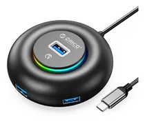 Comprar Hub Rgb Usb Tipo C 5 En 1 Usb 3.0 5gbps Otg + Entrada Carga