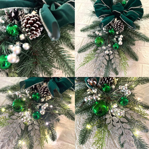 R 3 Kits De Decoración De Coronas Navideñas Gigantes Con