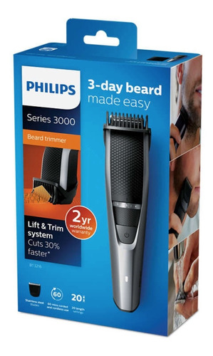 Recortador De Barba Philips De 20 Posiciones Bt3216