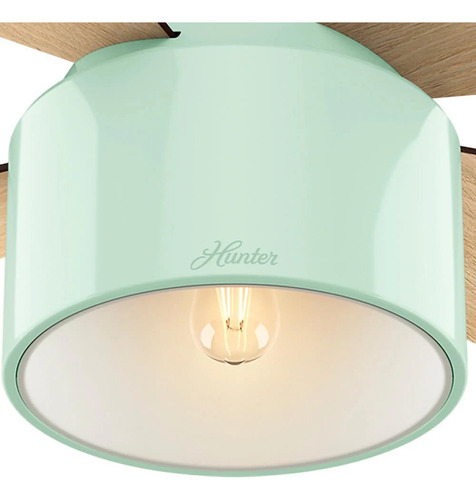 Ventilador Techo Cranbrook 52 Pulgadas Menta Cuatro Aspas 1.321 M 60 Menta Nogal Medio Siglo / Roble Rubio Mdf 4