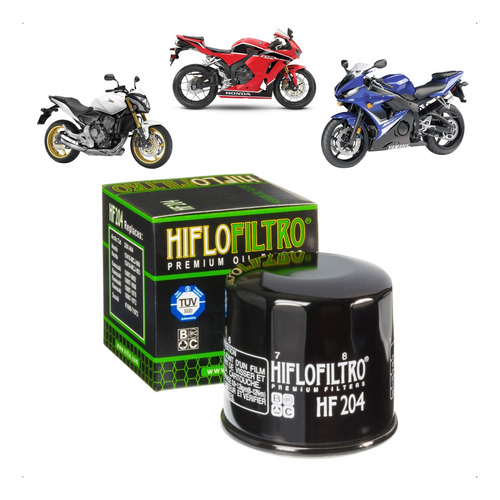 Filtro De Oleo Hiflo Hornet Cbr 600  R6 R1 Fazer 600 Xj6 675