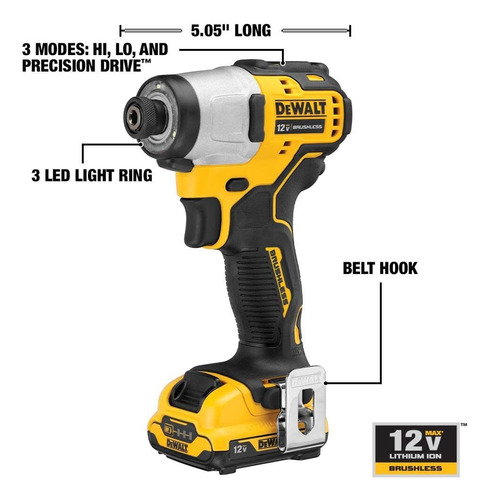 Controlador De Impacto Dewalt Xtreme 12 V Max* Dcf801f2 Con