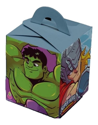 Cajitas Sorpresa De Cumpleaños - Super Hero- Marvel Pack 6 U