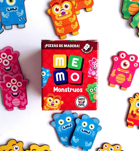 Jogo de memória para crianças Me Mo Monsters Paper Boat