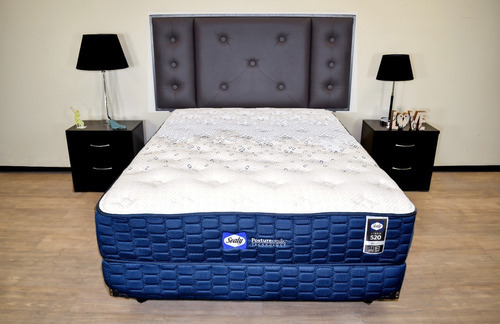 Colchón Sealy Millet Para Cama Individual Color Azul