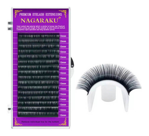 Cílios Nagaraku Premium Mink Mix 7-15mm Fio A Fio 0.05 D