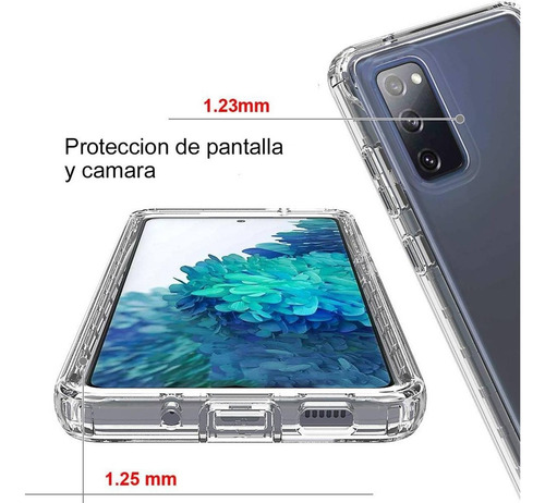 Funda 2 En 1 Uso Rudo For Modelos Oppo Bicolor Transparente