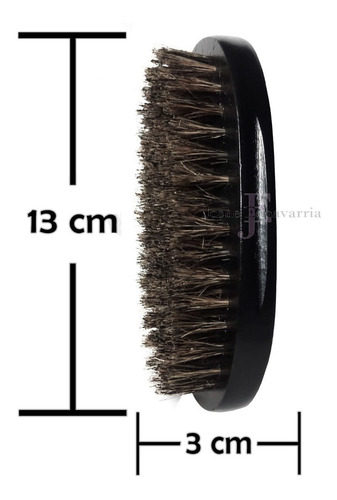 Kit Loción Crecimiento Barba Cera Para Barba Y Cepillo Negro