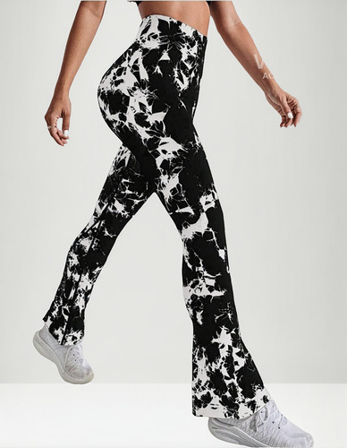 Leggin Acampanado Tiedie Con Push Up Seamless Levanta Pompa