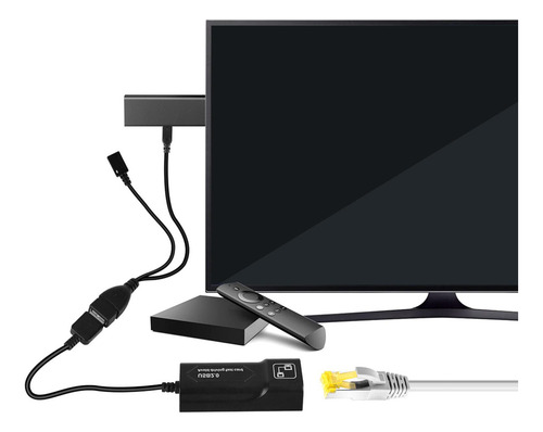 Adaptador Lan Ethernet Puertos Macho Hembra Usb Otg Hub