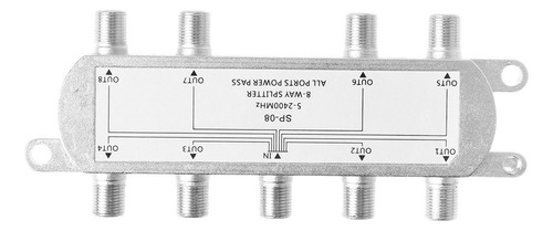 Divisor De Sinal De Antena 8 Vias Tv Rf 5-2400mhz Satélite