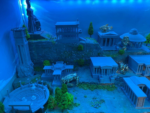 Imagen 7 de 10 de 12 Casas Del Santuario Diorama Saint Seiya, Atenea De Regalo