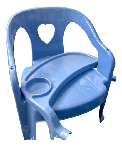 Silla Mesa Para Comer Portátil Asiento Bebés Niños 2 En 1 Silla 3 Azul