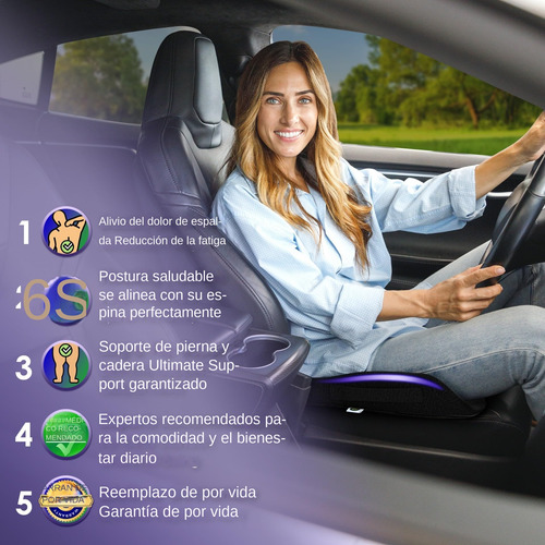Cojín De Espuma Viscoelástica Para Asiento De Coche