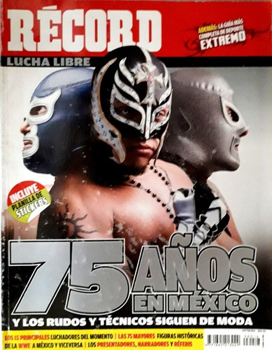 Revista Récord Lucha Libre: 75 Años En México Y Los Rudos...