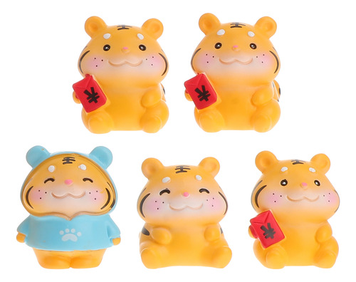 Tiger Micro Landscape Pose Fairy, 5 Unidades
