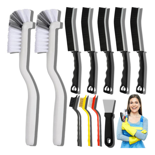 Juego De Cepillos Para Limpieza De Grietas Dfacio, 11 Unidad