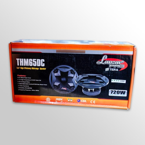 Speaker Thm 650dc Lanzar Pro Tera 720 W 6.5 